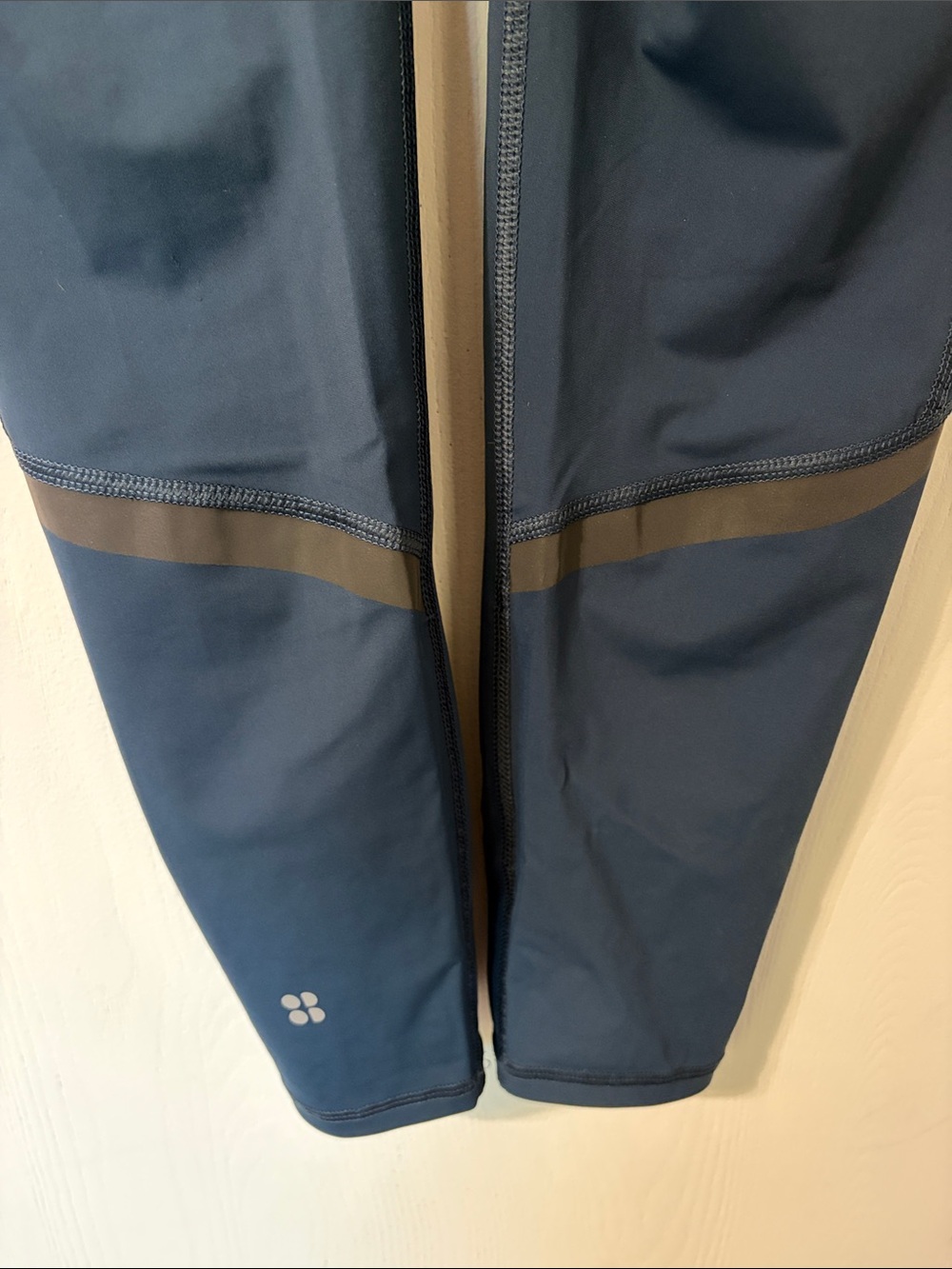Sweaty Betty The Zero Gravity 7/8 Leggings Navy Mesh High Waisted Size Small - Picture 8 of 14
